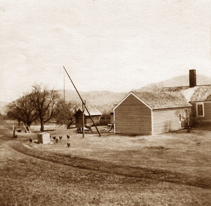 Well Sweep at Fort Pelham Farm Front